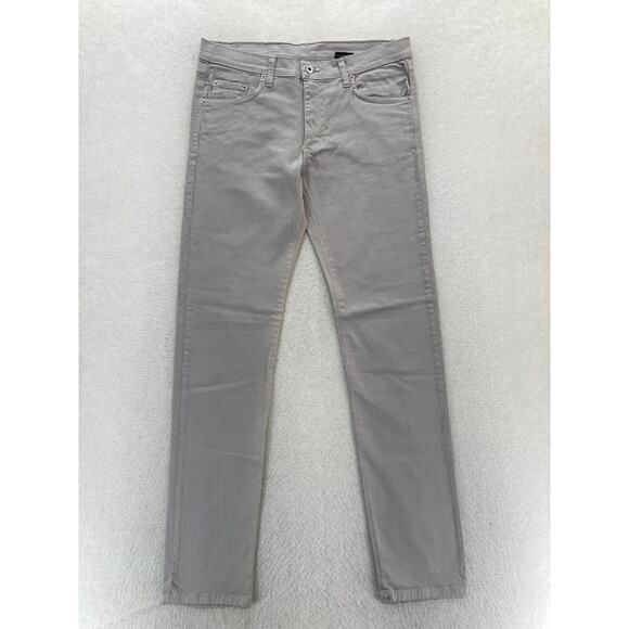 Vintage‎ Solo Jeans Mens 30x32 Skinny Slim Fit Gray Stretch Denim Mid Rise Y2K - Picture 1 of 15